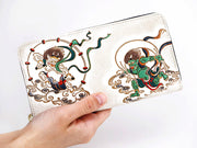 FUJIN RAIJIN - Gods of Wind and Thunder Zippered Long Wallet