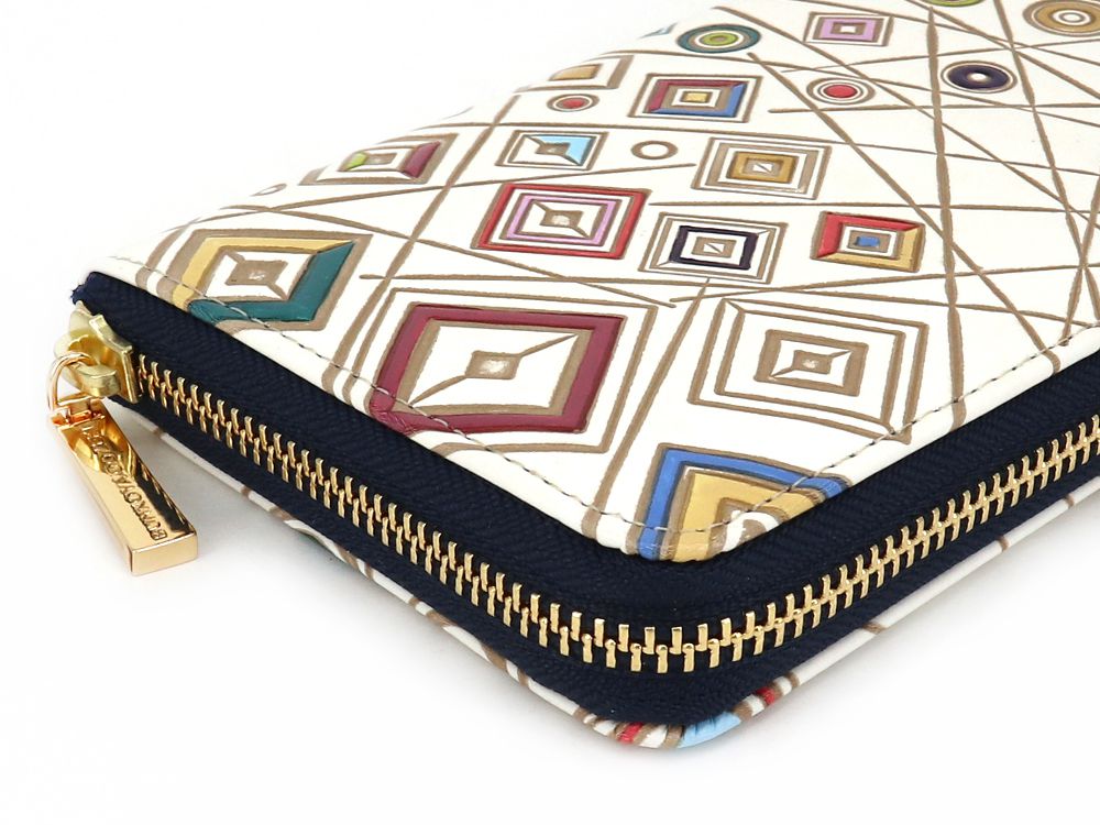 SHIBARAKU Kabuki Zippered Long Wallet