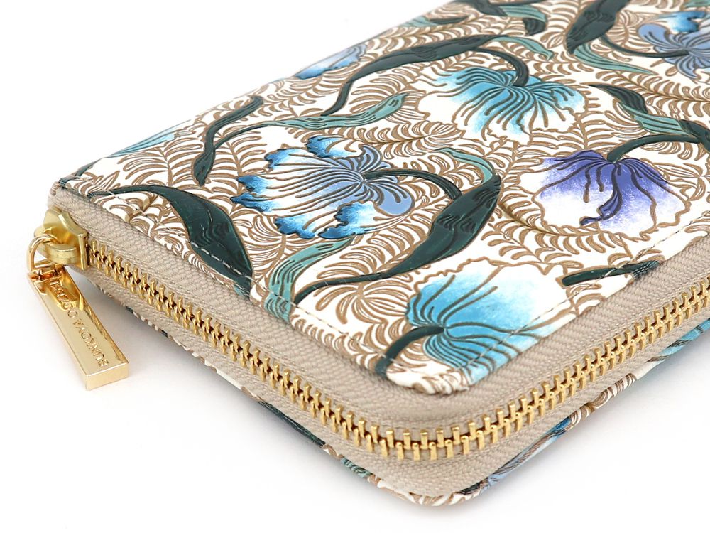 North Garden (Turquoise) Zippered Long Wallet