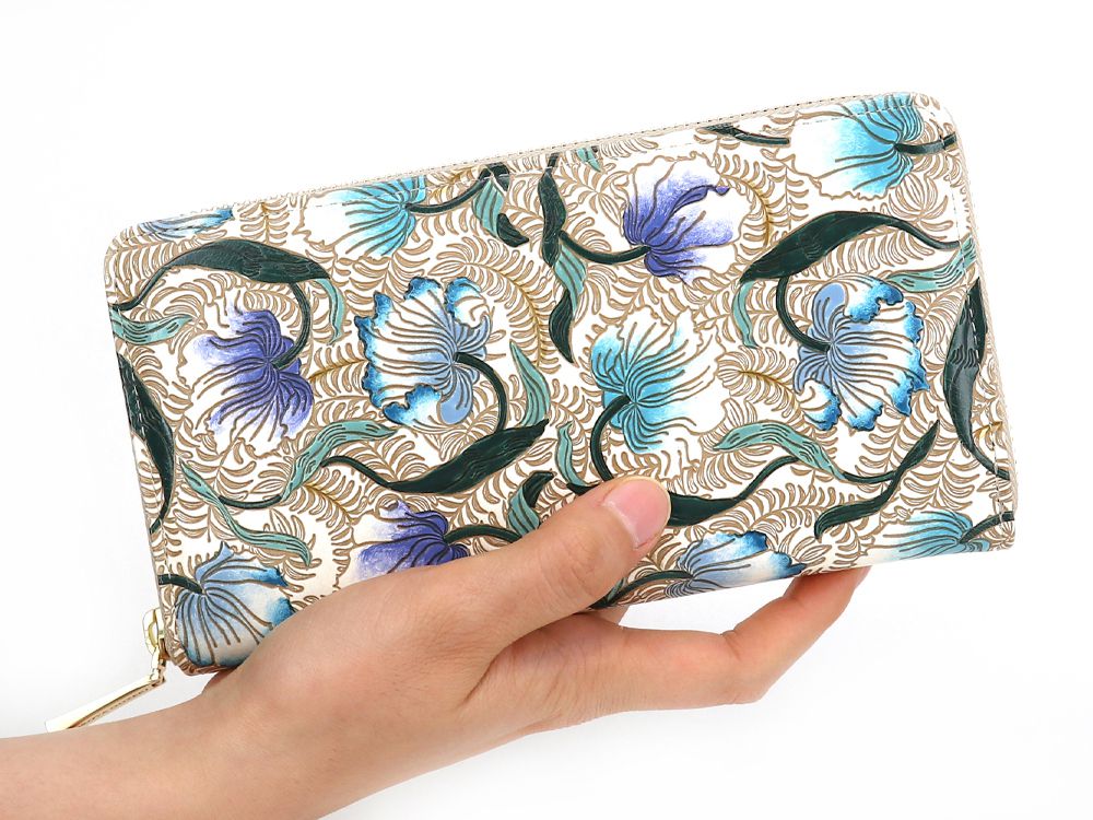 North Garden (Turquoise) Zippered Long Wallet