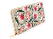 North Garden (Coral) Zippered Long Wallet