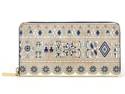 Apollo (Blue) Zippered Long Wallet