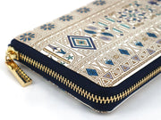 Apollo (Blue) Zippered Long Wallet