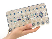 Apollo (Blue) Zippered Long Wallet