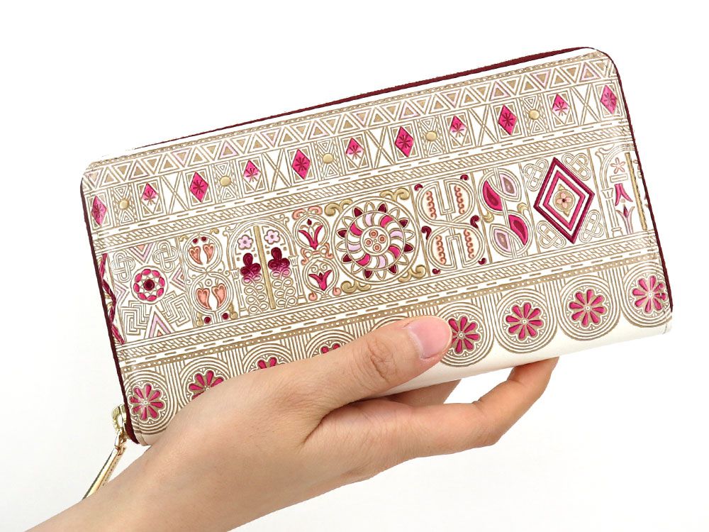 Apollo (Pink) Zippered Long Wallet