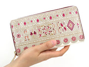 Apollo (Pink) Zippered Long Wallet