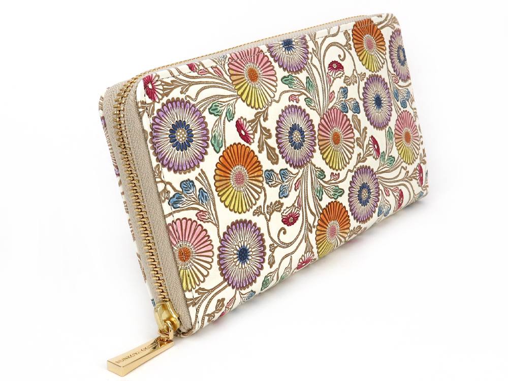 SARASAGIKU - Chrysanthemum Zippered Long Wallet