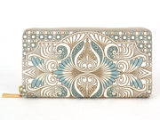 Rocaille (Blue) Zippered Long Wallet