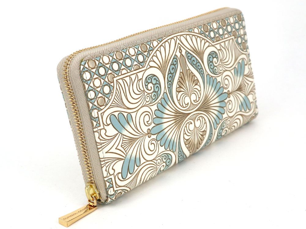Rocaille (Blue) Zippered Long Wallet