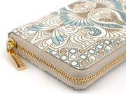 Rocaille (Blue) Zippered Long Wallet
