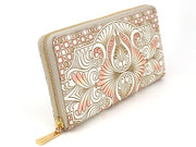 Rocaille (Pink) Zippered Long Wallet