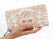 Rocaille (Pink) Zippered Long Wallet