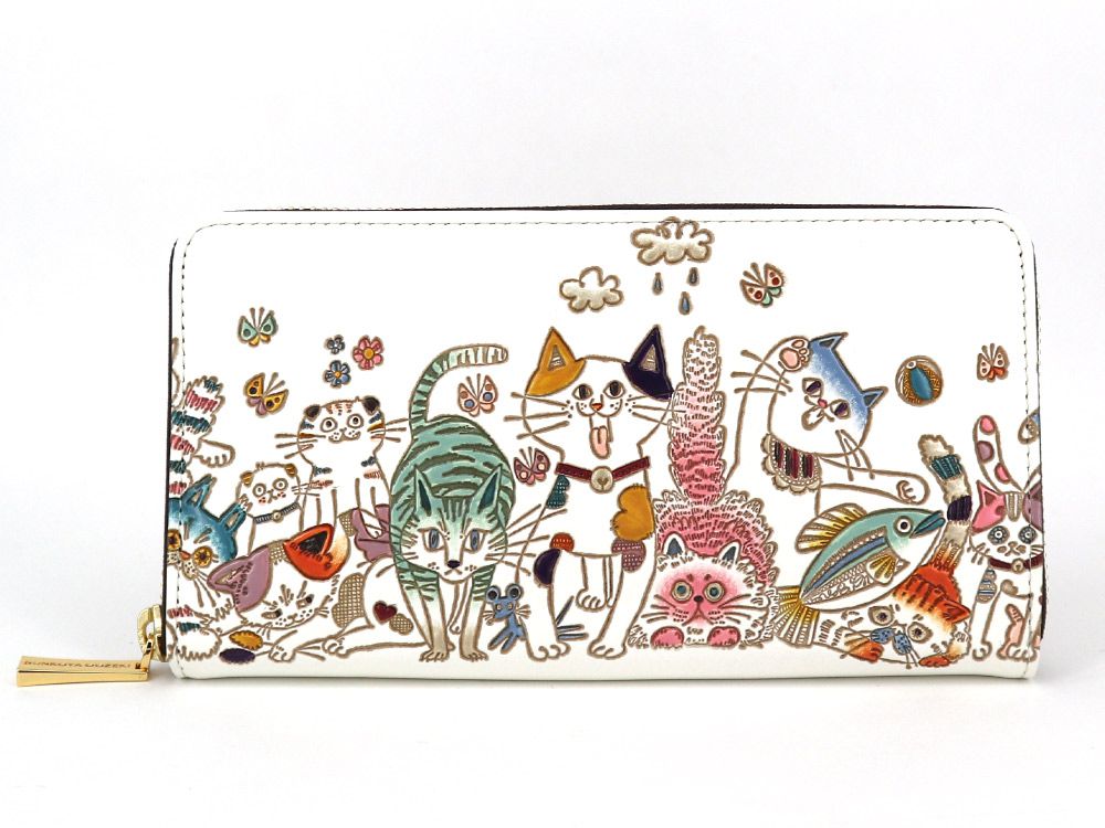 Cats Zippered Long Wallet