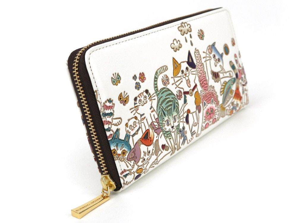 Cats Zippered Long Wallet