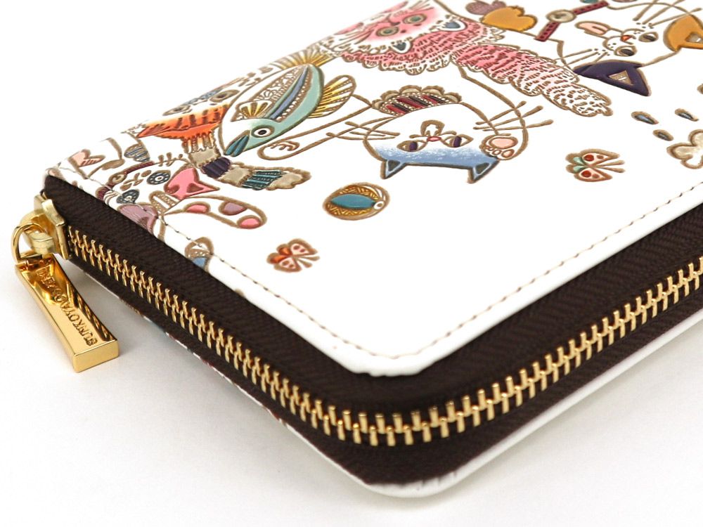 Cats Zippered Long Wallet