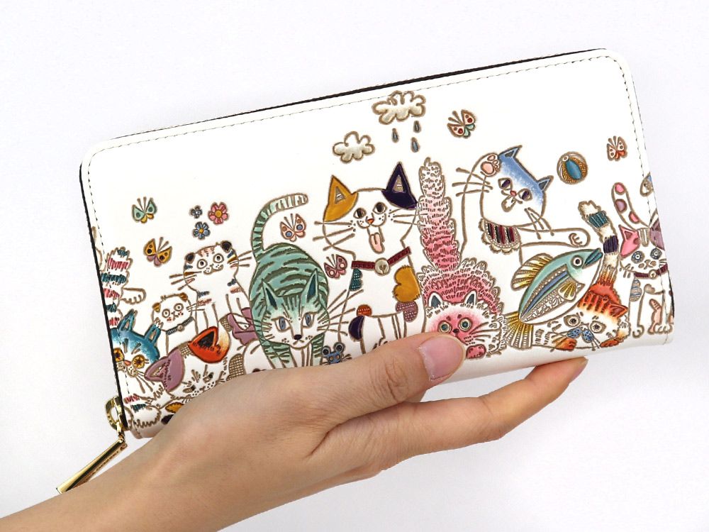 Cats Zippered Long Wallet