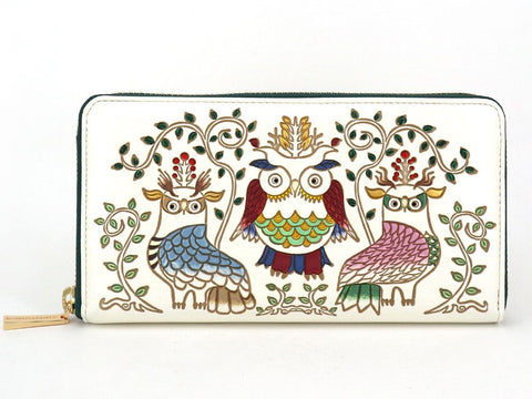 Owls Zippered Long Wallet