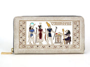 Egyptian Design (#3) Zippered Long Wallet