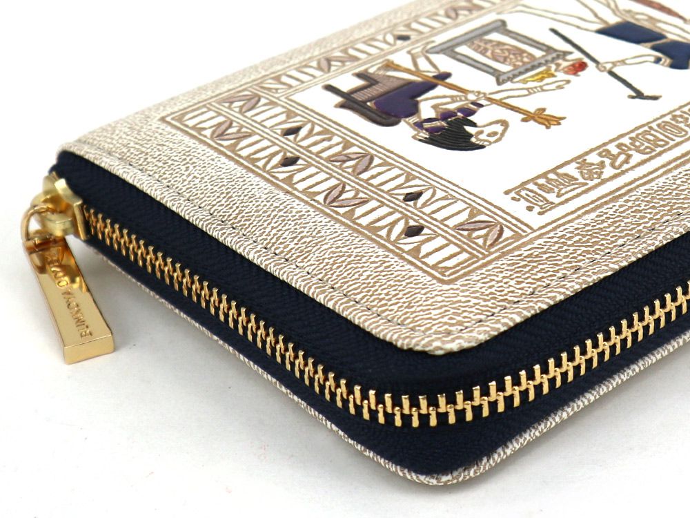 Egyptian Design (#3) Zippered Long Wallet