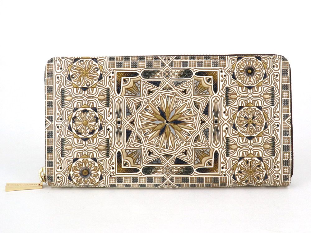 Carreau (Black) Zippered Long Wallet