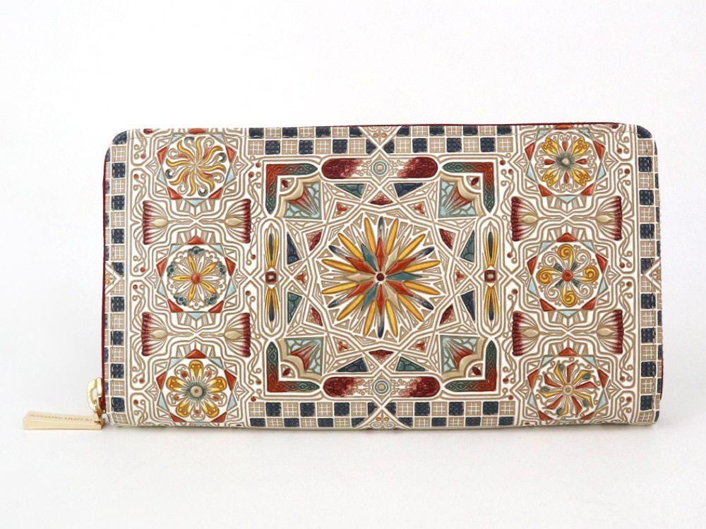 Carreau (Bronze) Zippered Long Wallet