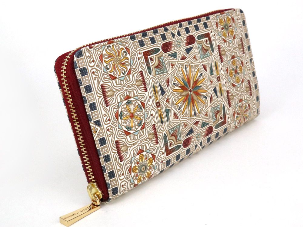 Carreau (Bronze) Zippered Long Wallet