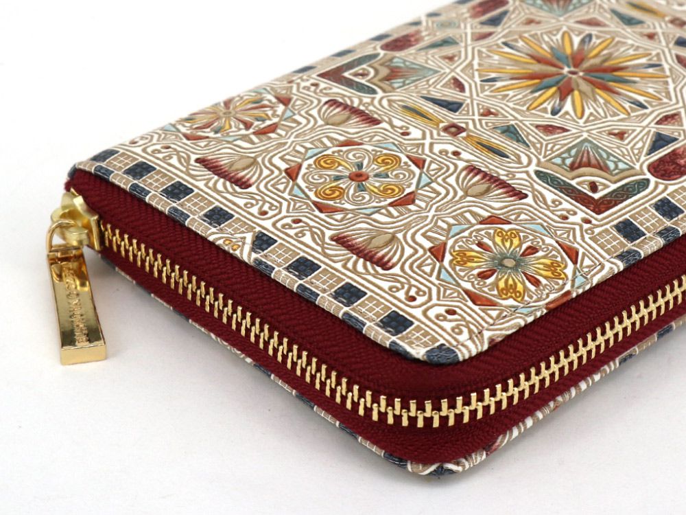 Carreau (Bronze) Zippered Long Wallet