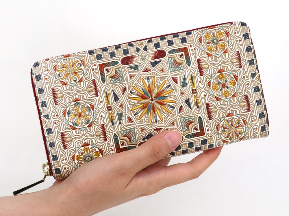 Carreau (Bronze) Zippered Long Wallet