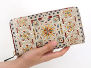 Carreau (Bronze) Zippered Long Wallet