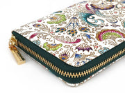 Peacock Zippered Long Wallet