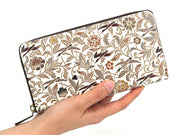 Geese (Brown) Zippered Long Wallet