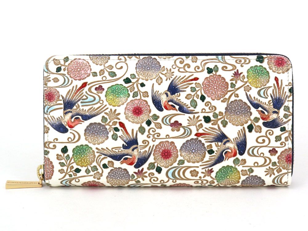 KACHO - Birds and Flowers Zippered Long Wallet