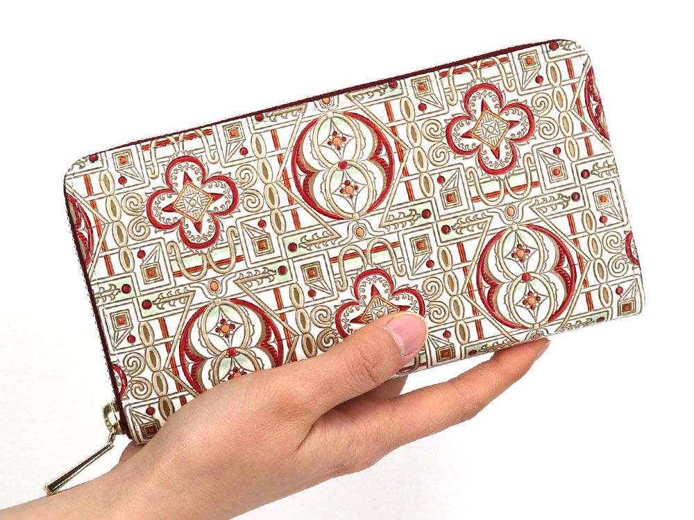 Miyabi (Red) Zippered Long Wallet