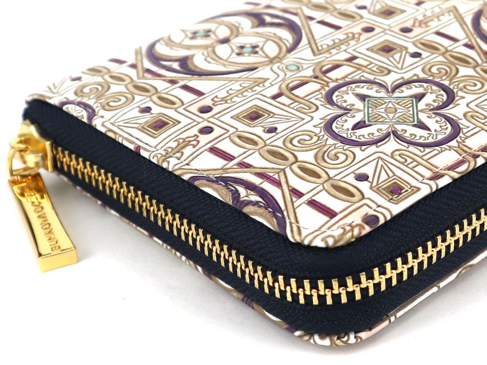 Miyabi (Purple) Zippered Long Wallet