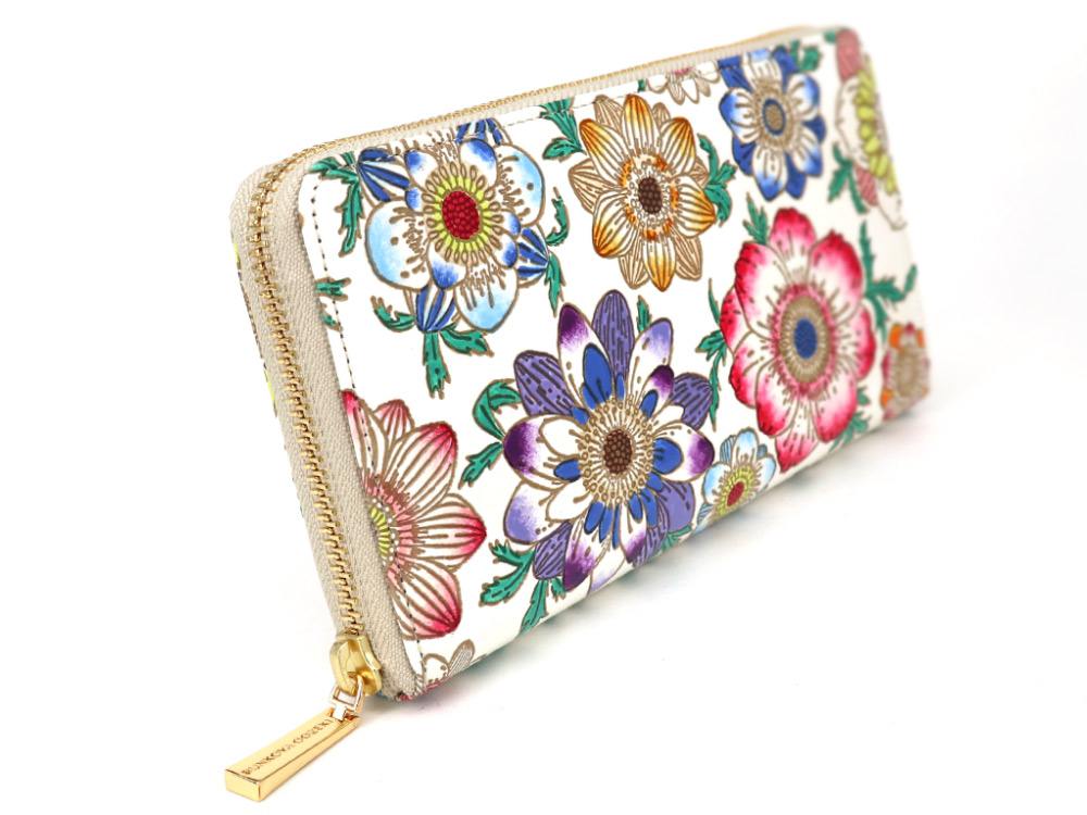 Anemone Zippered Long Wallet