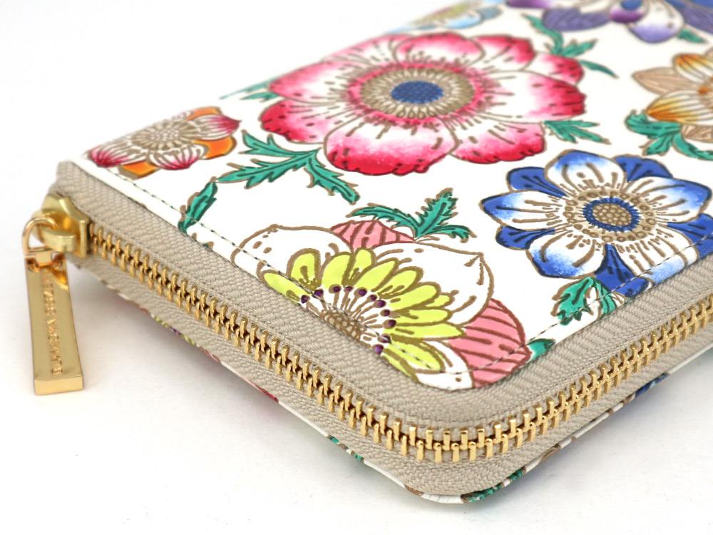 Anemone Zippered Long Wallet