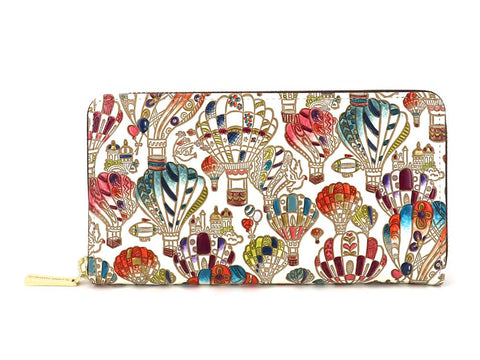 Air Balloons Zippered Long Wallet