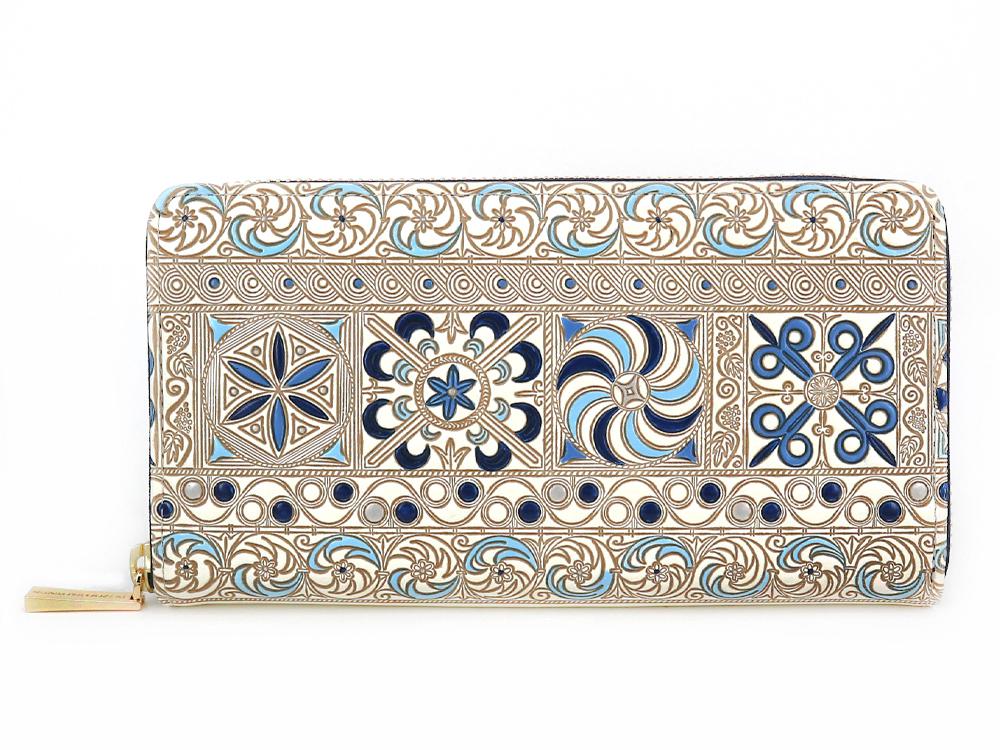 KINSHA - Persia Tiles (Blue) Zippered Long Wallet