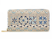 KINSHA - Persia Tiles (Blue) Zippered Long Wallet