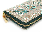 KINSHA - Persia Tiles (Green) Zippered Long Wallet