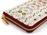 HANABISHI - Traditional Flower Patterns Zippered Long Wallet