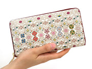 HANABISHI - Traditional Flower Patterns Zippered Long Wallet