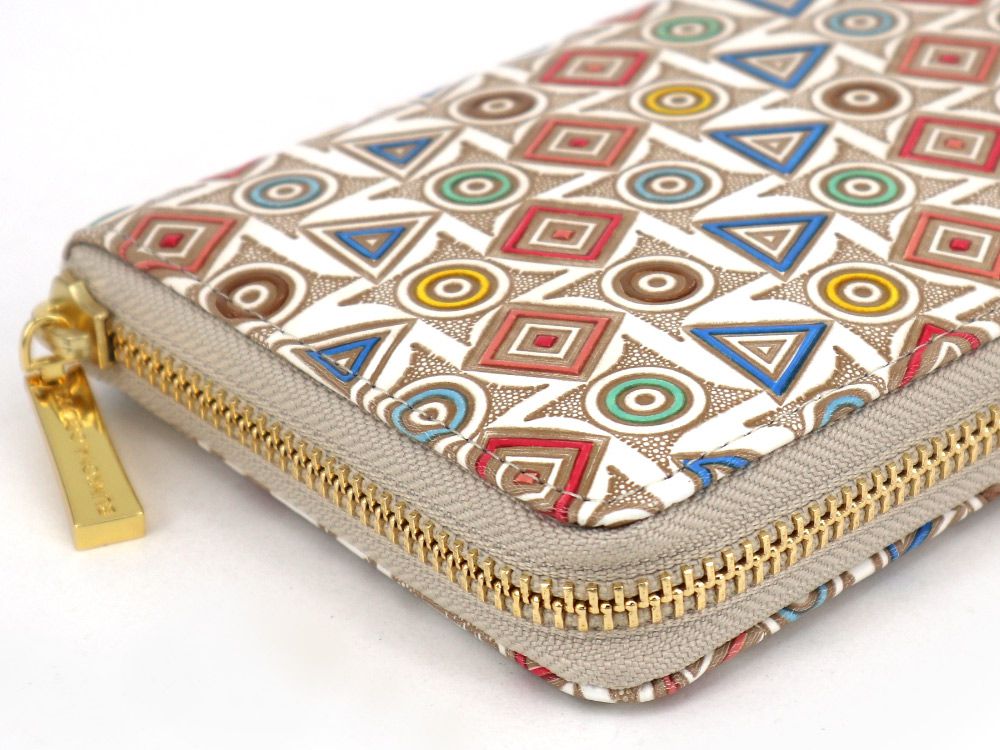 Circles, Triangles and Squares Zippered Long Wallet