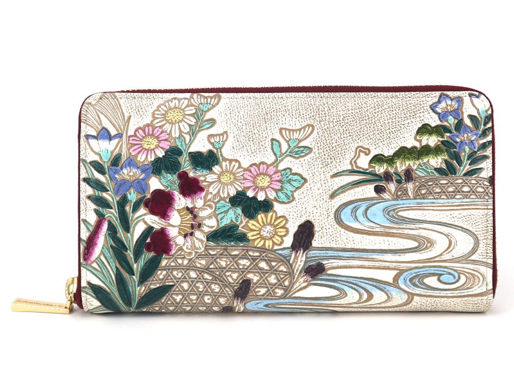 Lilies Zippered Long Wallet