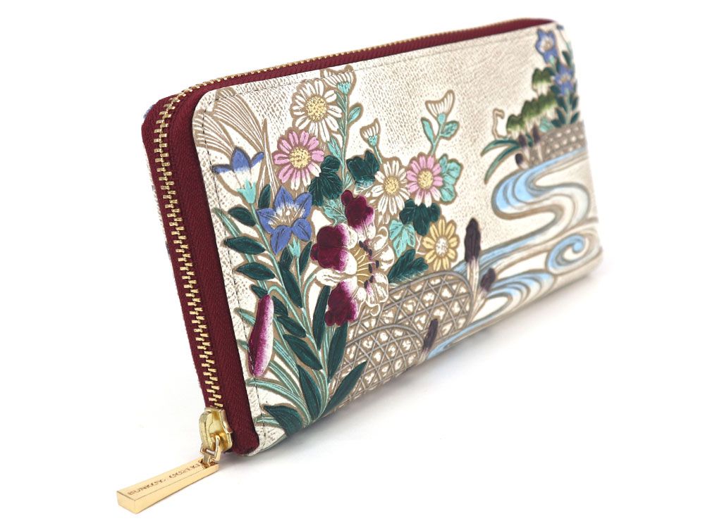 Lilies Zippered Long Wallet