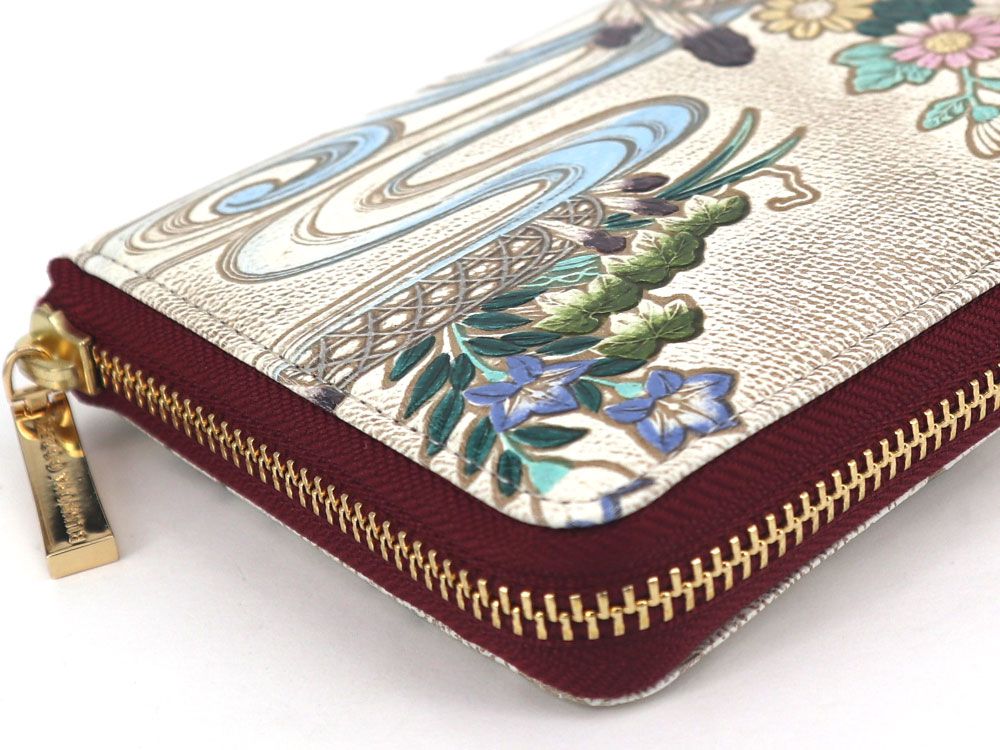 Lilies Zippered Long Wallet