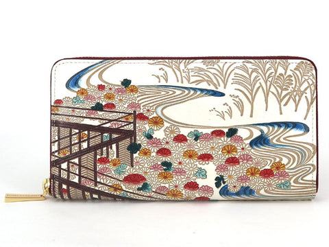 Royal Chrysanthemum Zippered Long Wallet