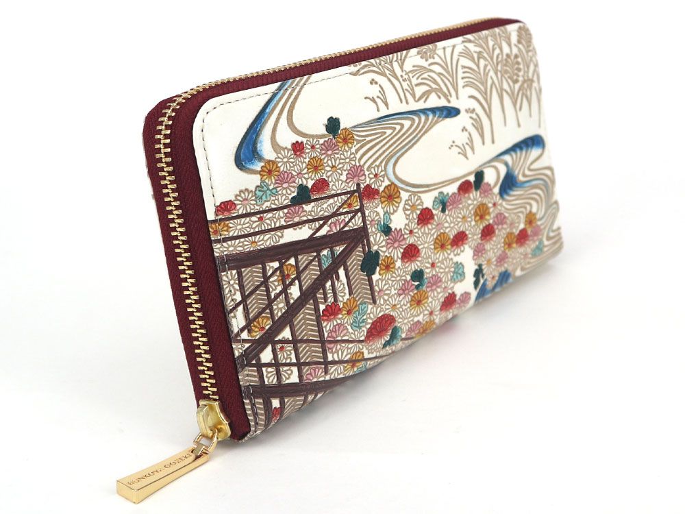 Royal Chrysanthemum Zippered Long Wallet