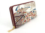 Royal Chrysanthemum Zippered Long Wallet
