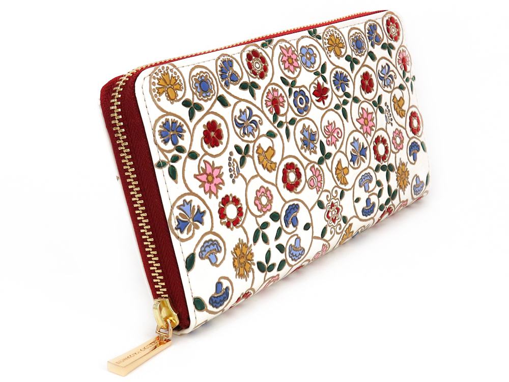 KOBANA - Tiny Flowers Zippered Long Wallet